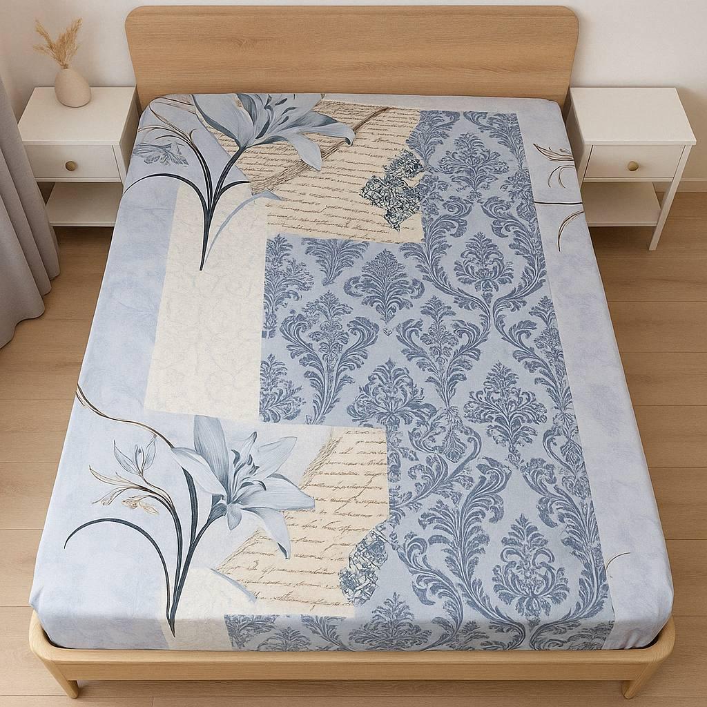 Простынь Vanilla на резинке безь 180х200 см (G-1804VA/x180)