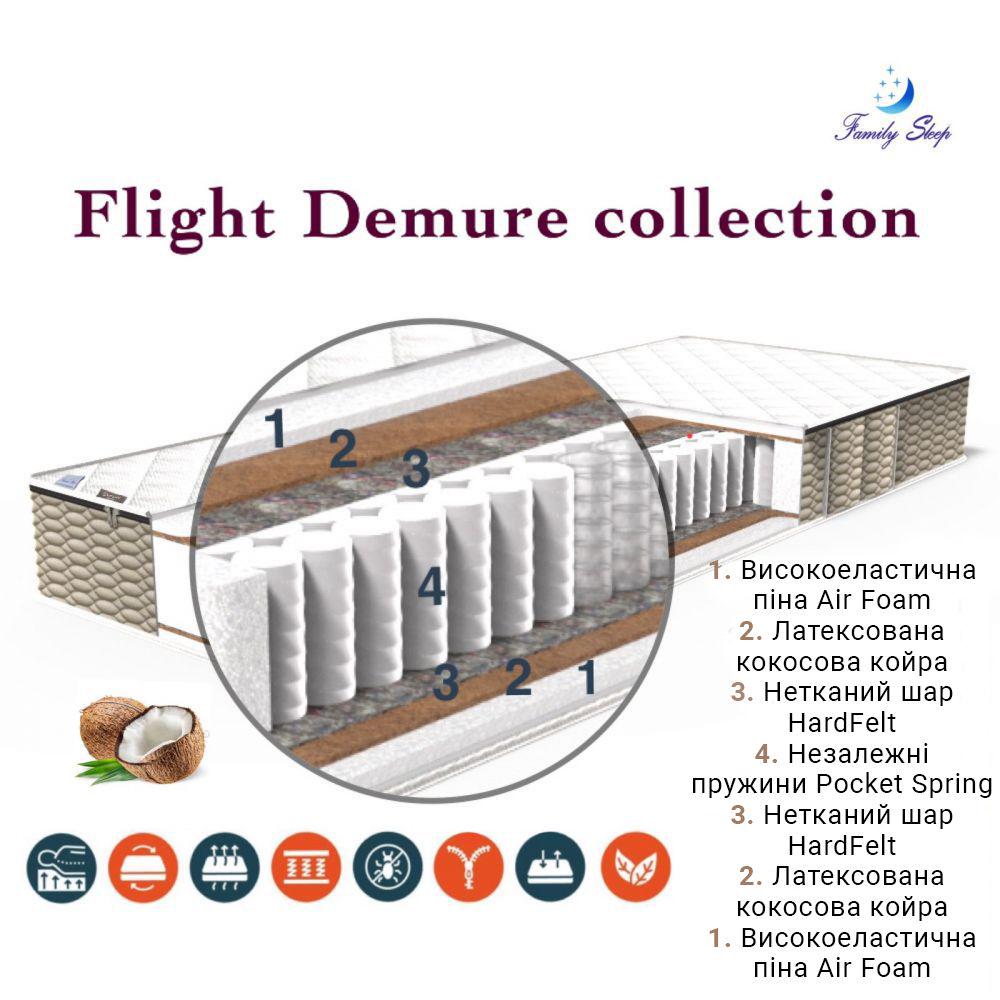 Матрац ортопедичний Family Sleep Flight Demure 120x190 см (1445) - фото 5