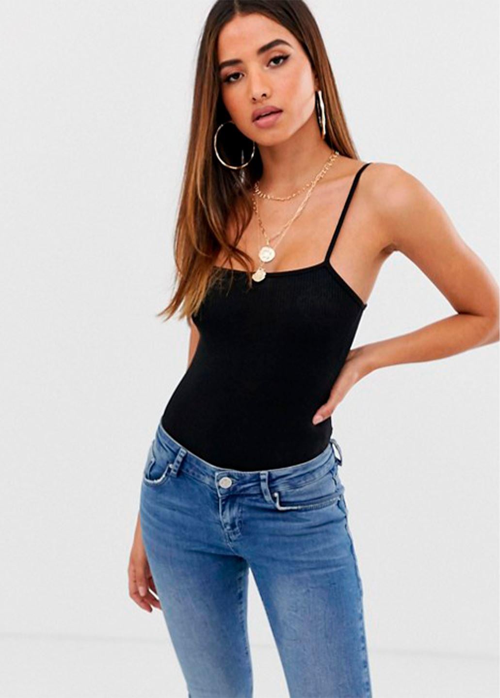 Боди женское PrettyLittleThing M Черный (STK002620-02)