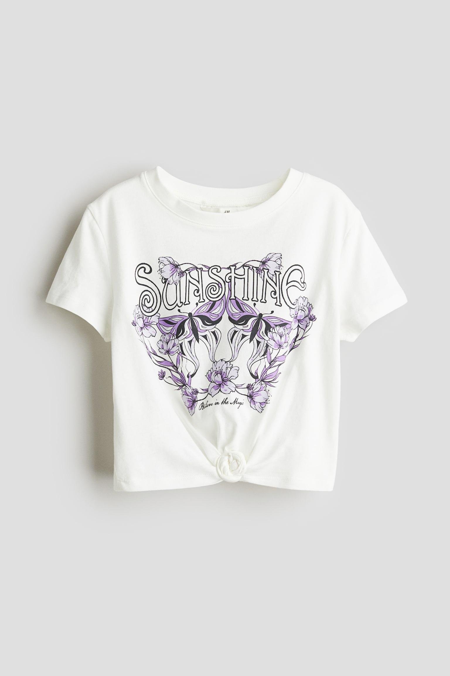 Футболка для девочки H&M 158-164 см Белый (1244289002)