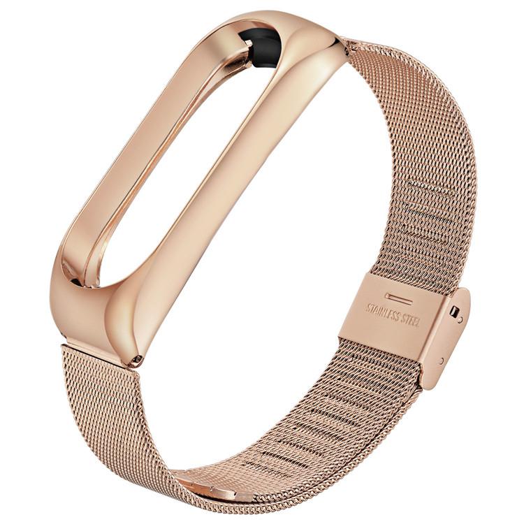 Ремінець Metal BeCover для Xiaomi Mi Smart Band 5/Mi Smart Band 6 Rose Gold (705149)