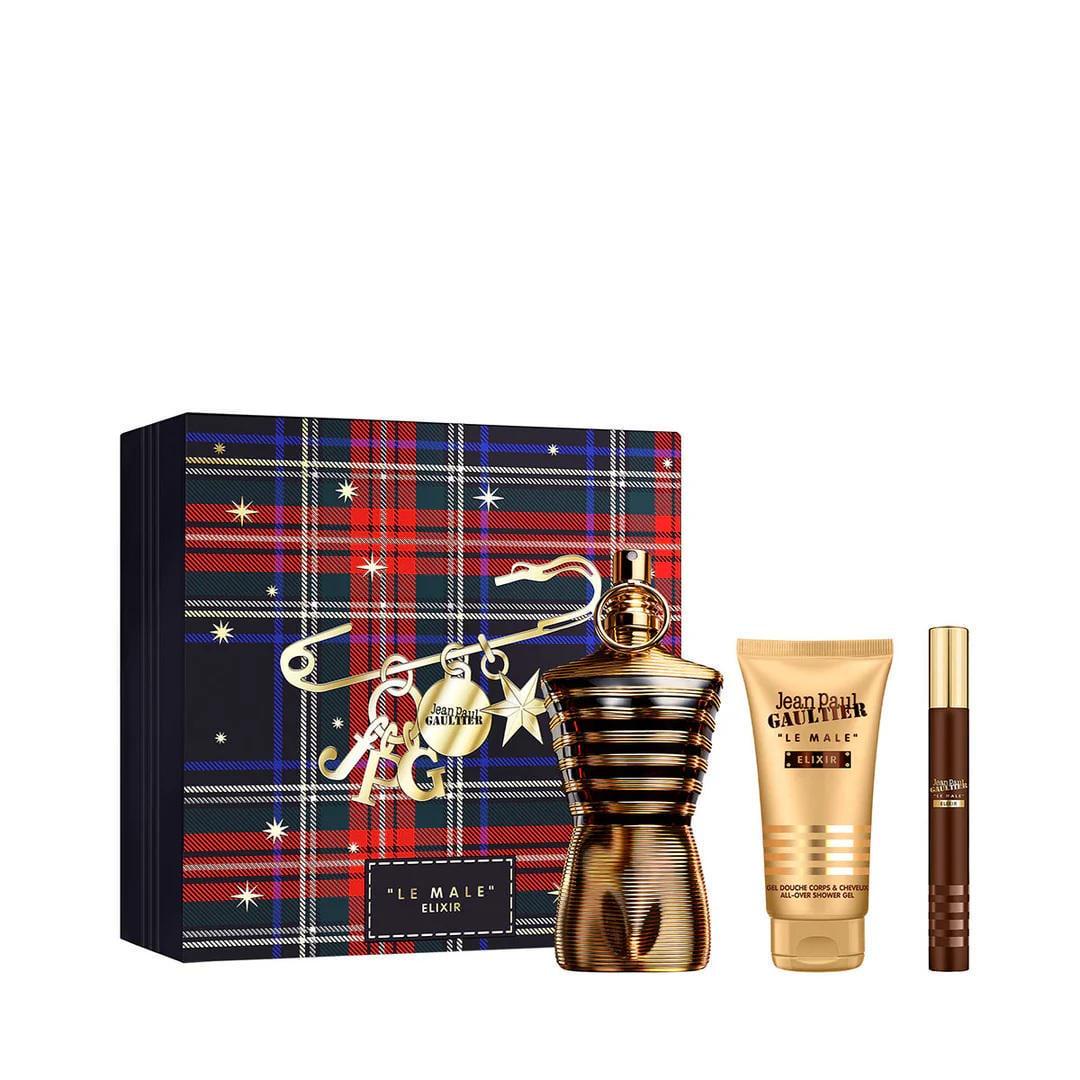 Подарочный набор для мужчин Jean Paul Gaultier Le Male Elixir парфюм 125 мл/мини 10 мл/гель для душа 75 мл (402512)