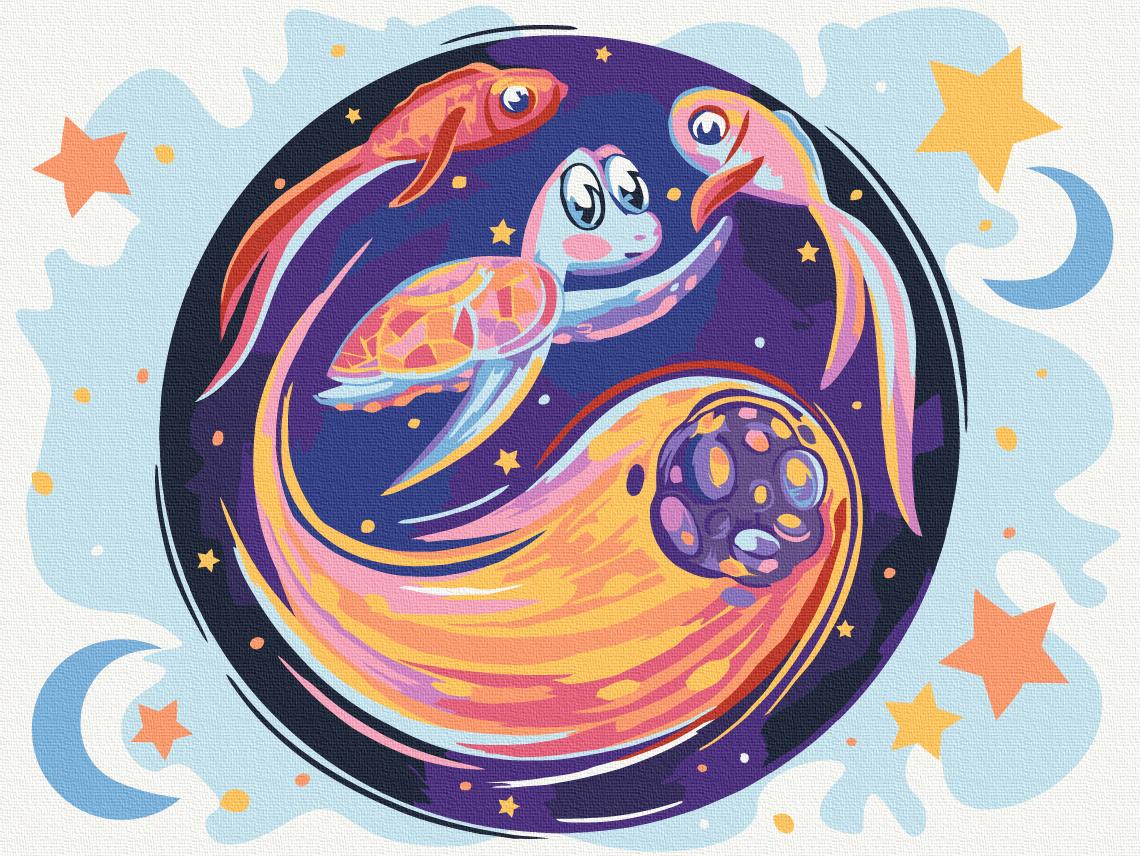 Картина по номерам Brushme Комета и черепаха 30x40 см (KBS0120)