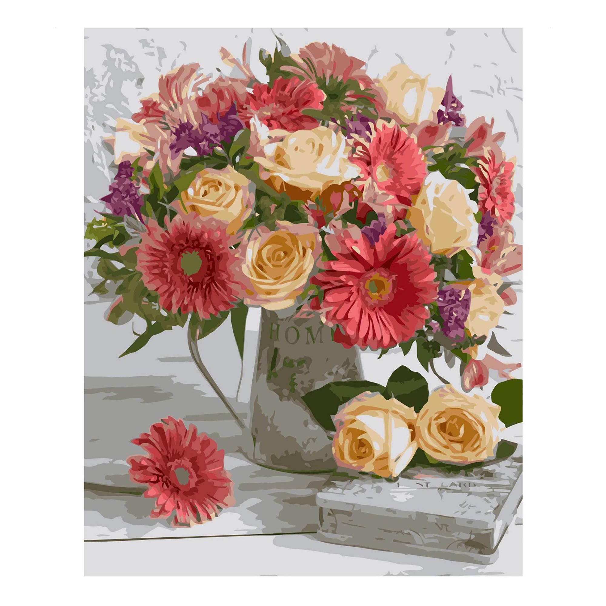 Картина по номерам Strateg Праздничный букет 40x50 см (VA-2548)