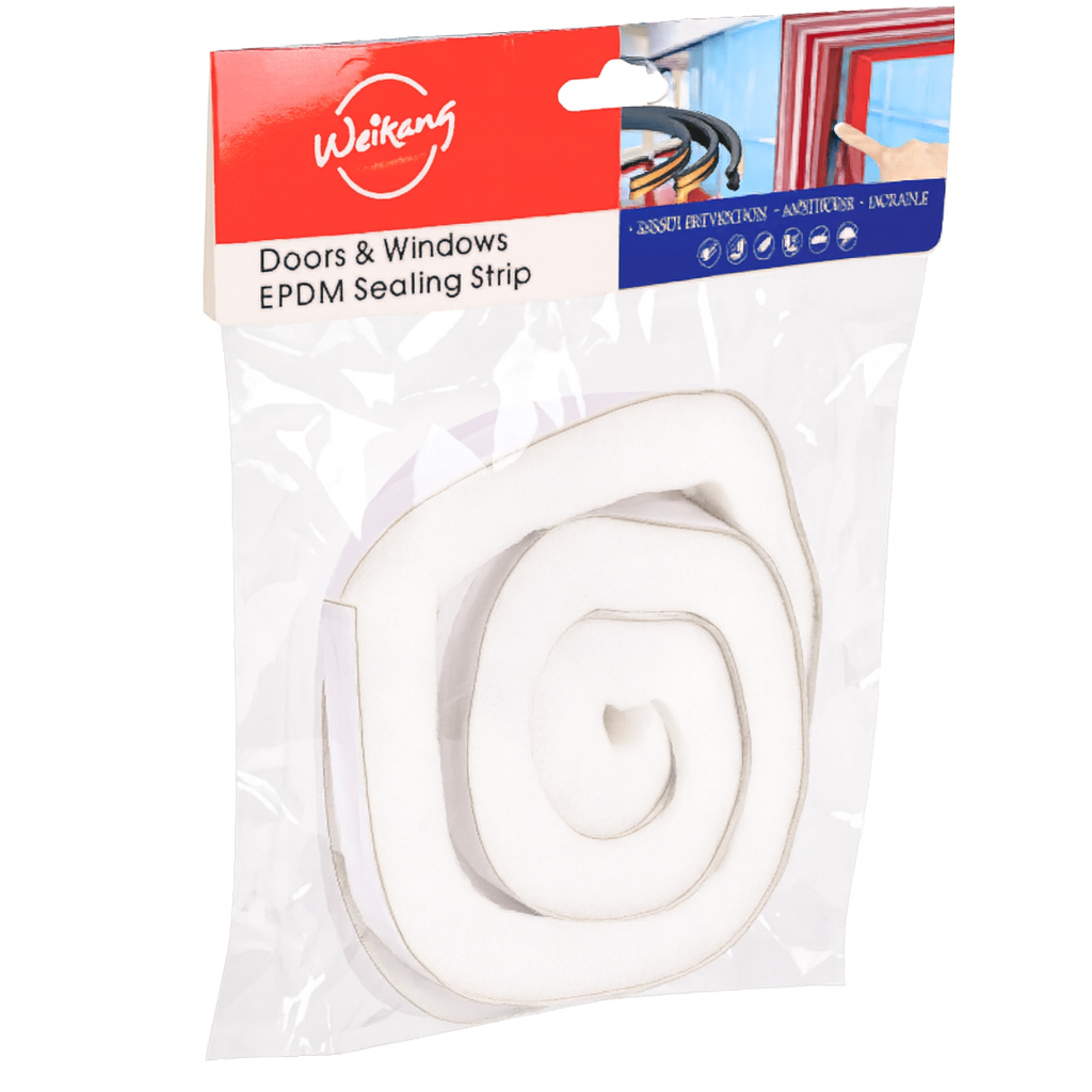Уплотнитель для окон Weikang R35869 на клейкой основе 9х23 мм/3 м Белый (32534548)