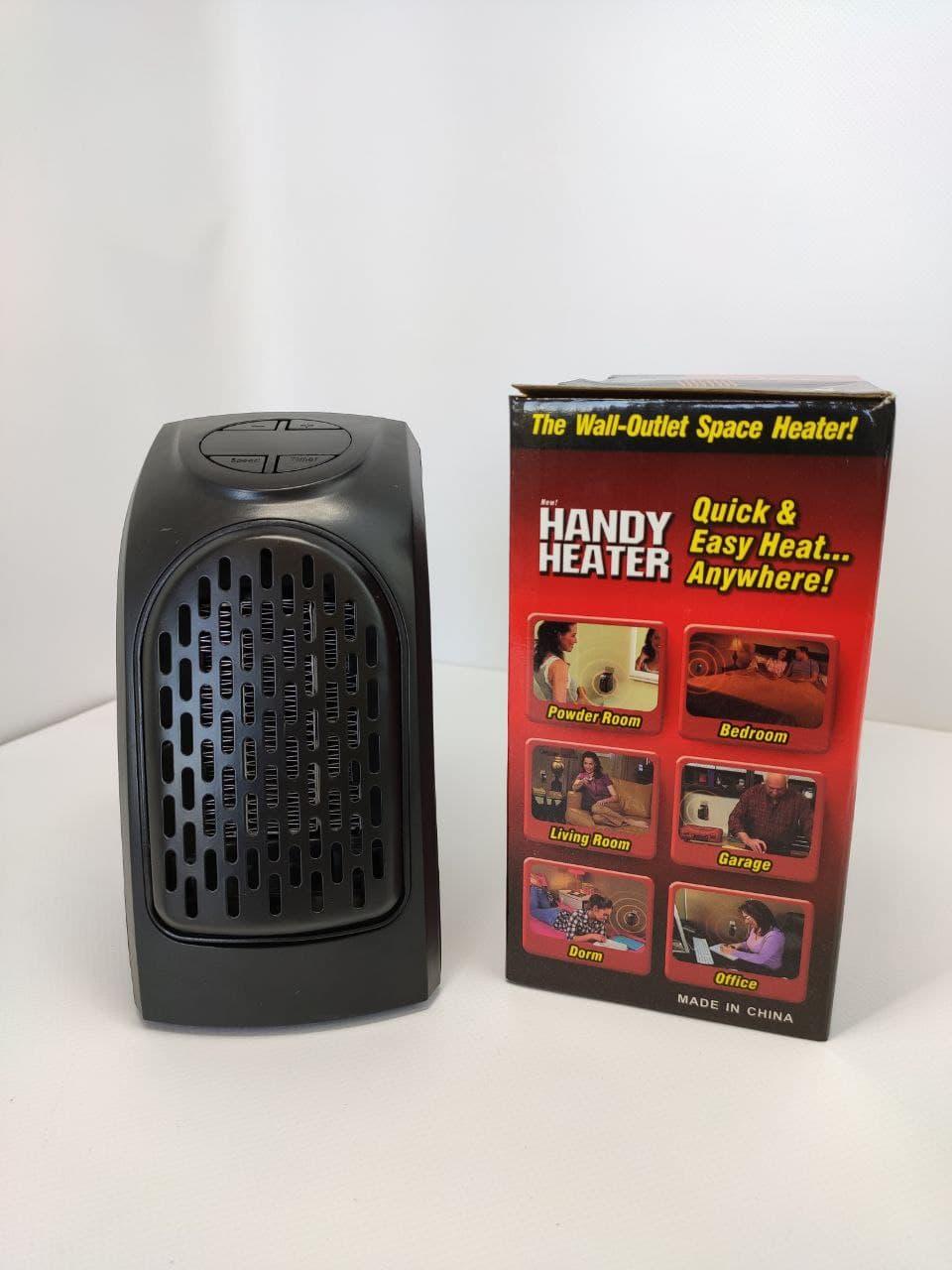 Тепловентилятор-дуйка Handy Heater з пультом 400 Вт Black (2459) - фото 3