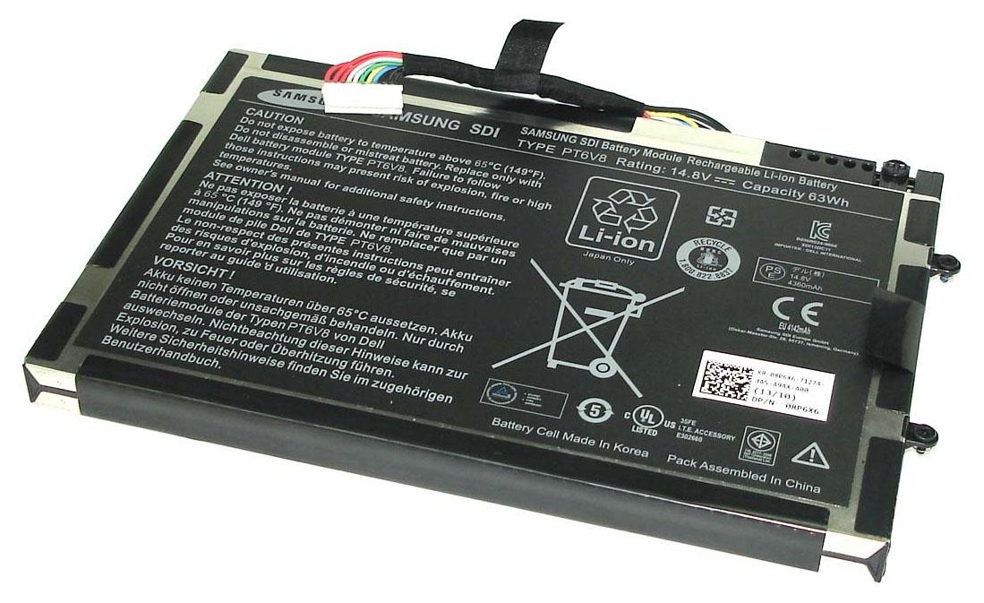 Аккумулятор для ноутбука Dell PT6V8 Alienware M11X 14,8 V 4360 mAh