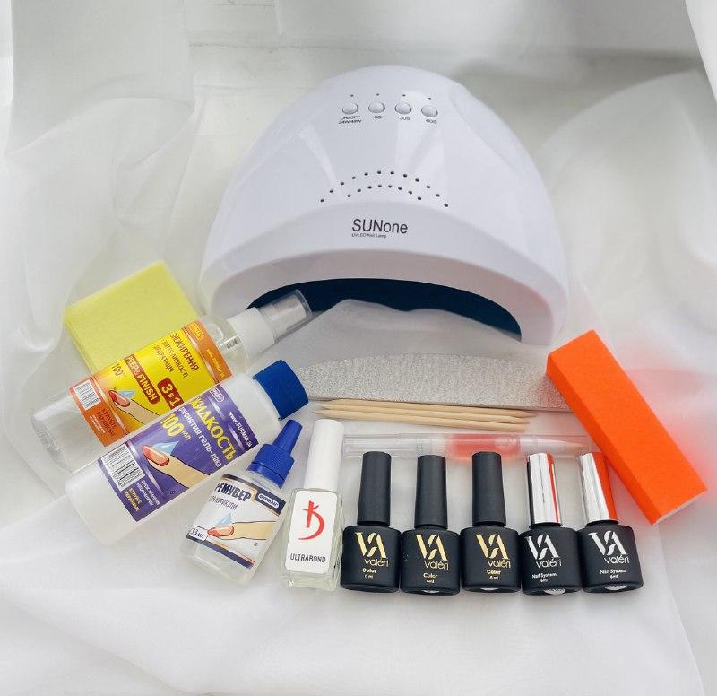 Набір для манікюру Valeri з рідинами Фурман та лампою Sun One - фото 3