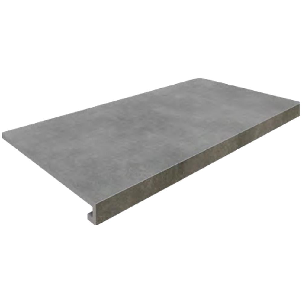 Ступенька из керамогранита Gptu 603 Grey Steptread Kapinos серая 8x598x318 мм (004663)