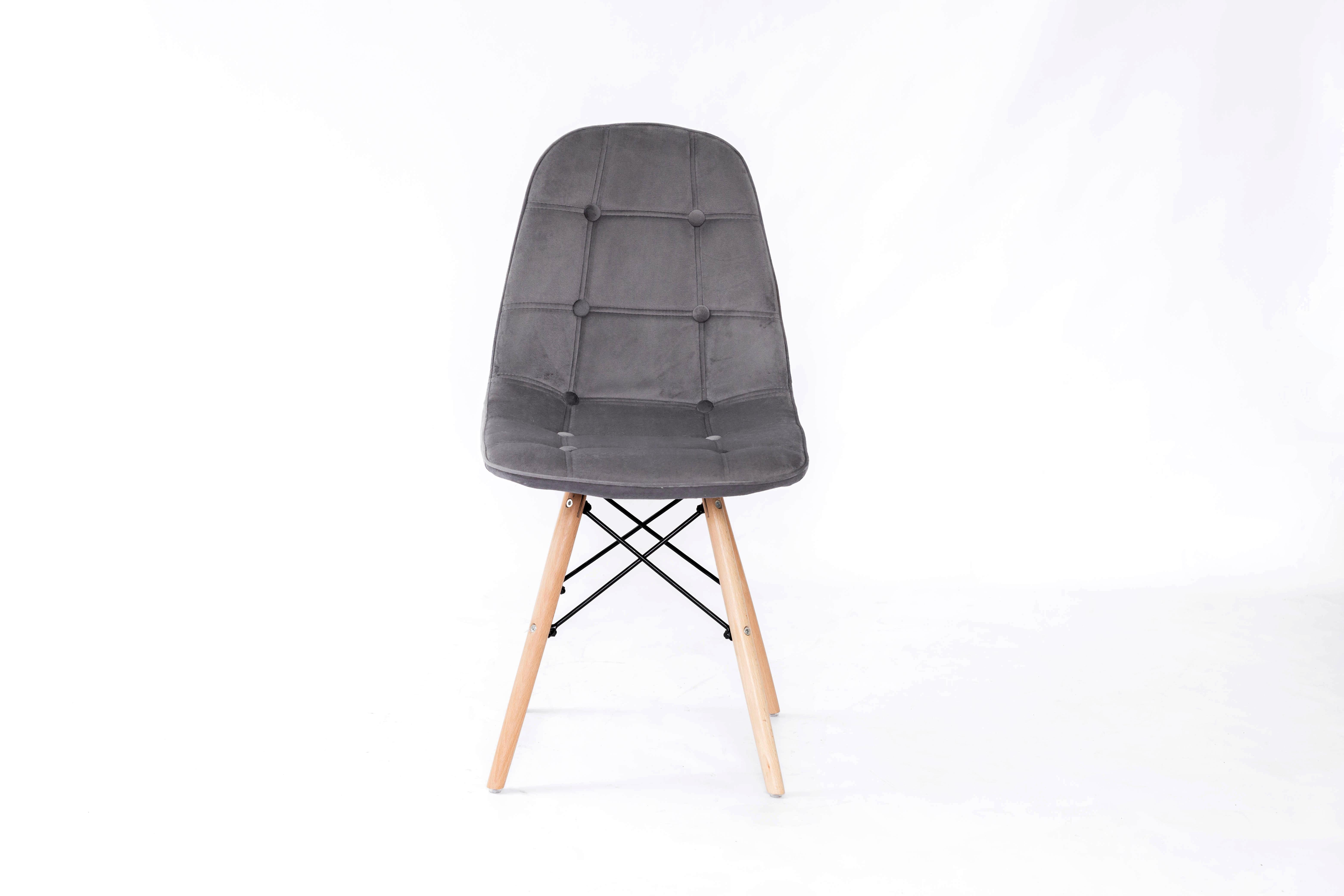 Стілець для кухні та вітальні Джастін Justin велюр 460х840х500 мм Сірий (GAА0050653) - фото 7 Стілець для кухні та вітальні Джастін Justin велюр 460х840х500 мм Сірий (GAА0050653) - фото 7