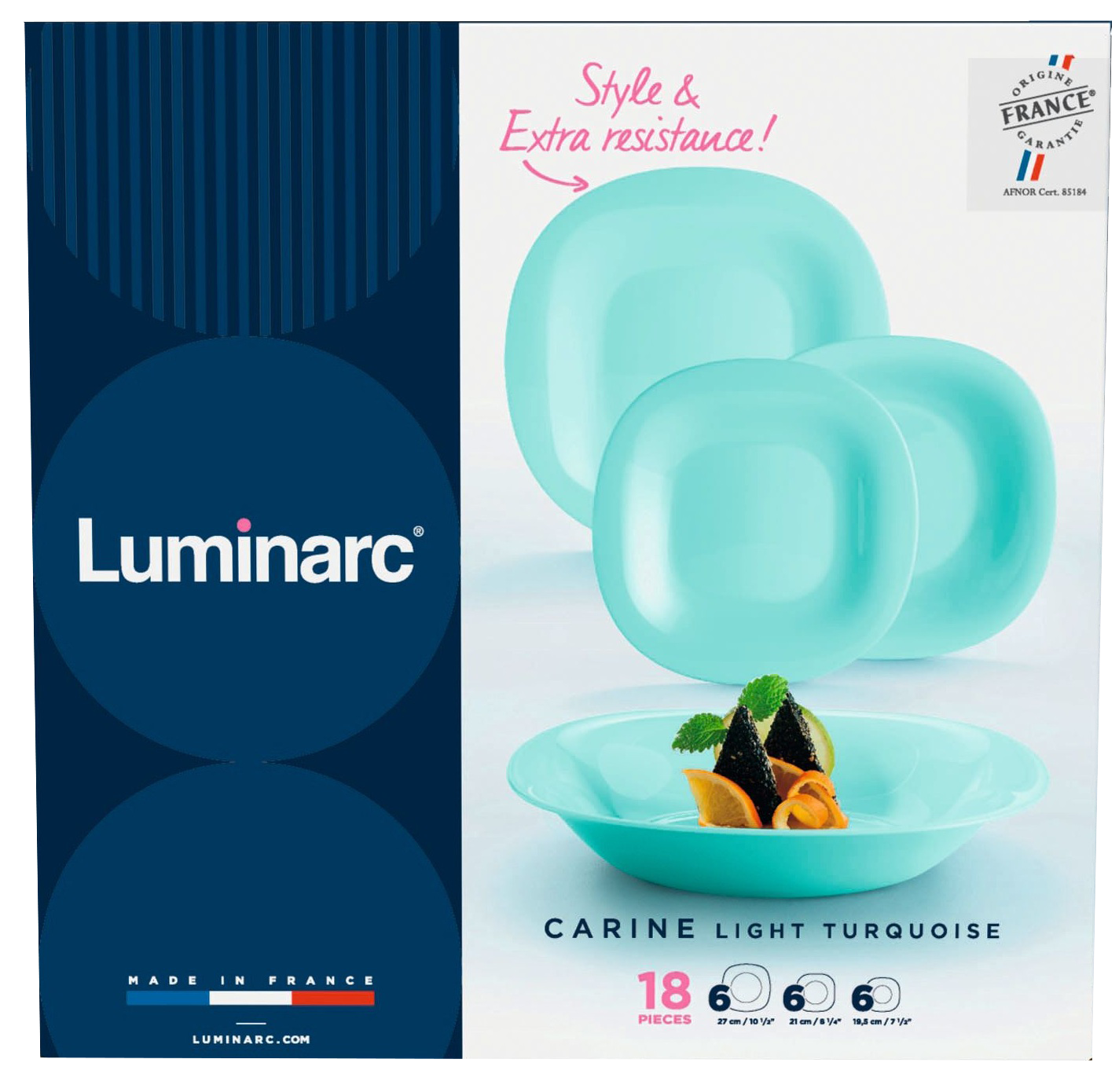 Сервиз Luminarc CARINE LIGHT TURQUOISE 18 шт. (UG-P7628) - фото 6 Сервиз Luminarc CARINE LIGHT TURQUOISE 18 шт. (UG-P7628) - фото 6
