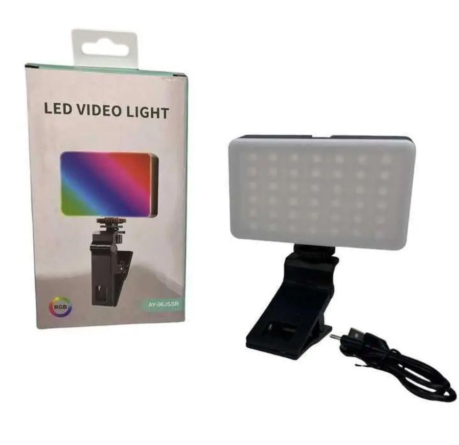 Лампа светодиодная аккумуляторная RGB накамерная (AY-96JSSR)