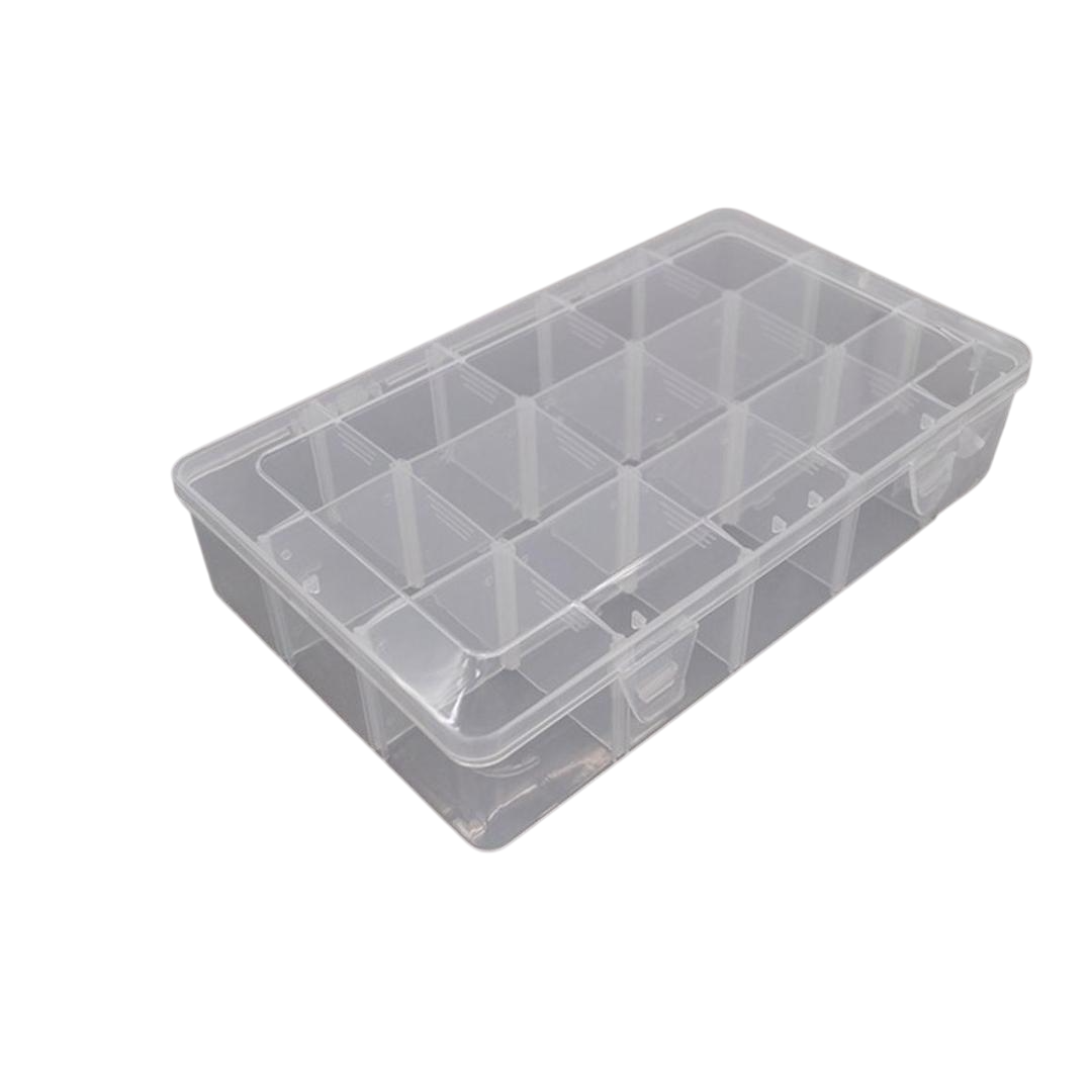 Ящик для радиодеталей пластмассовый VOLTRONIC 15 отделений 275х55х165 мм (13923)