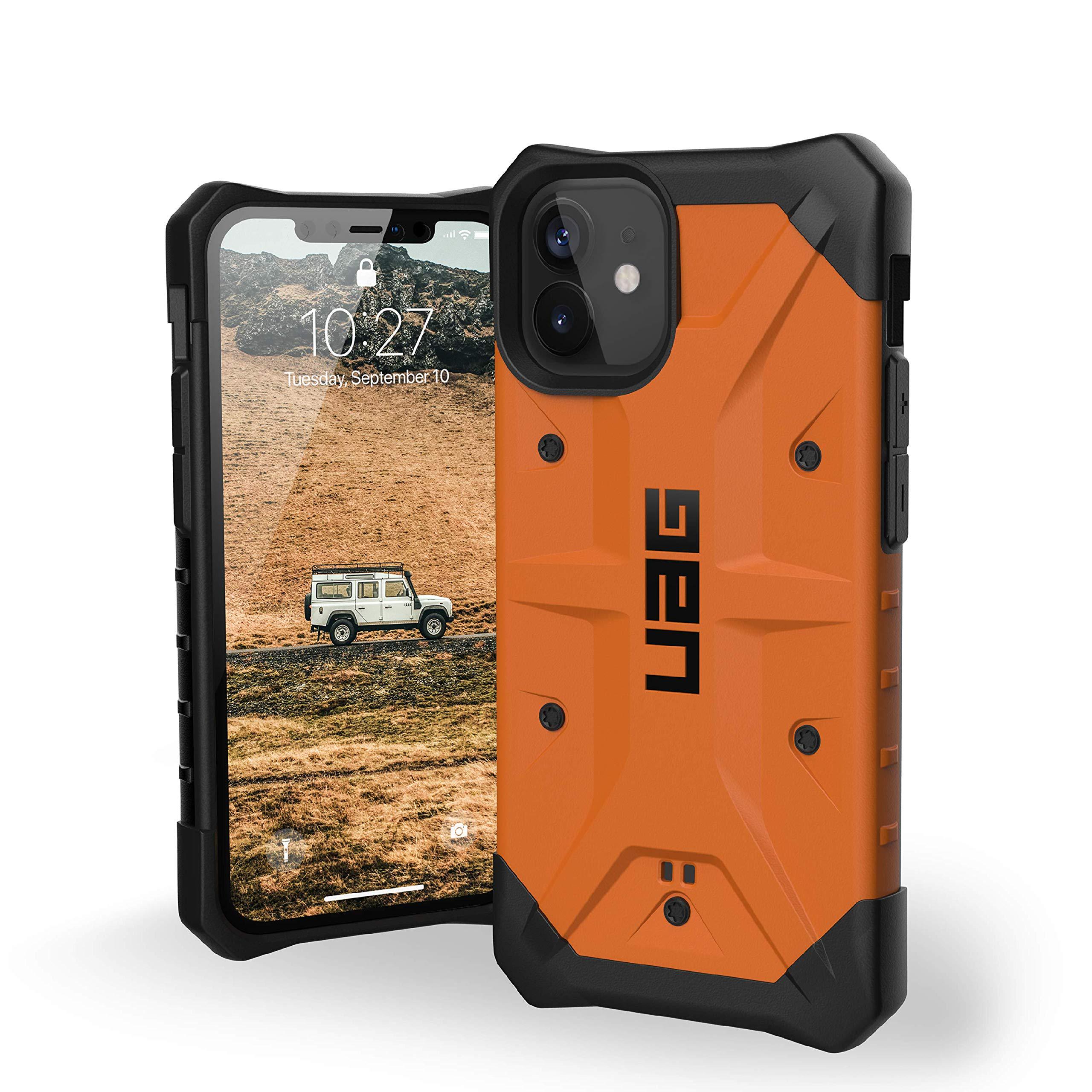 Чехол милитари противоударный UAG Pathfinder 112347119797 для Iphone 12 Mini (5.4") Orange - фото 1