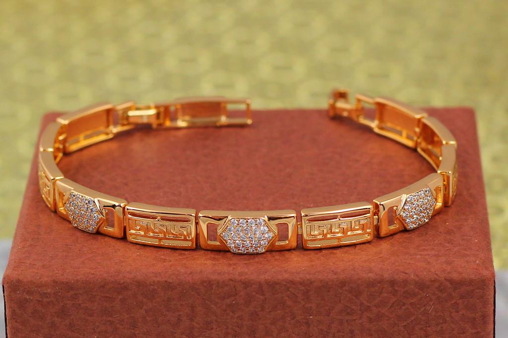 Браслет Xuping Jewelry Амазонка 21,5 см х 7 мм Золотистий (2093419286)