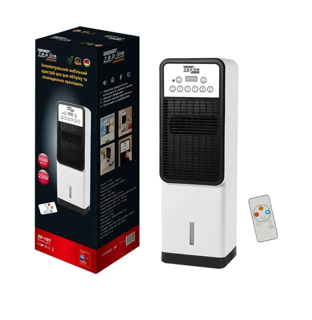 Кондиціонер підлоговий Zepline ZP-107 з функцією обігріву та охолодження 3500 Вт (28337636) - фото 4 Кондиціонер підлоговий Zepline ZP-107 з функцією обігріву та охолодження 3500 Вт (28337636) - фото 4