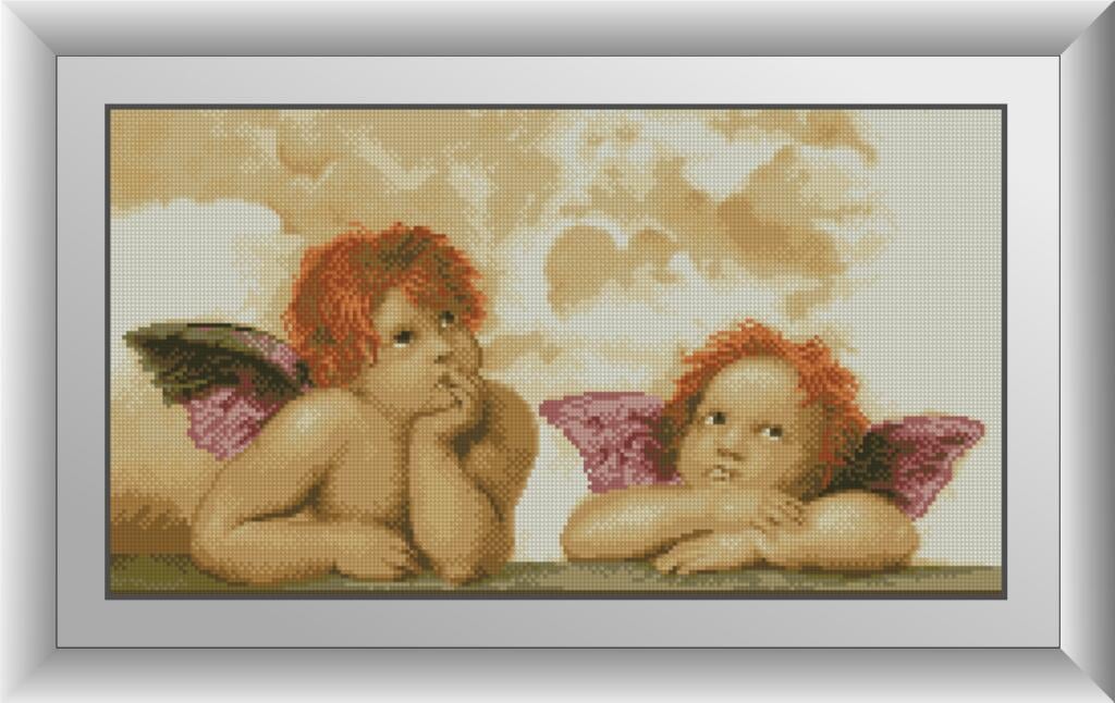 Алмазная мозаика Dream Art Два ангела 30х55 см (DA.30162)