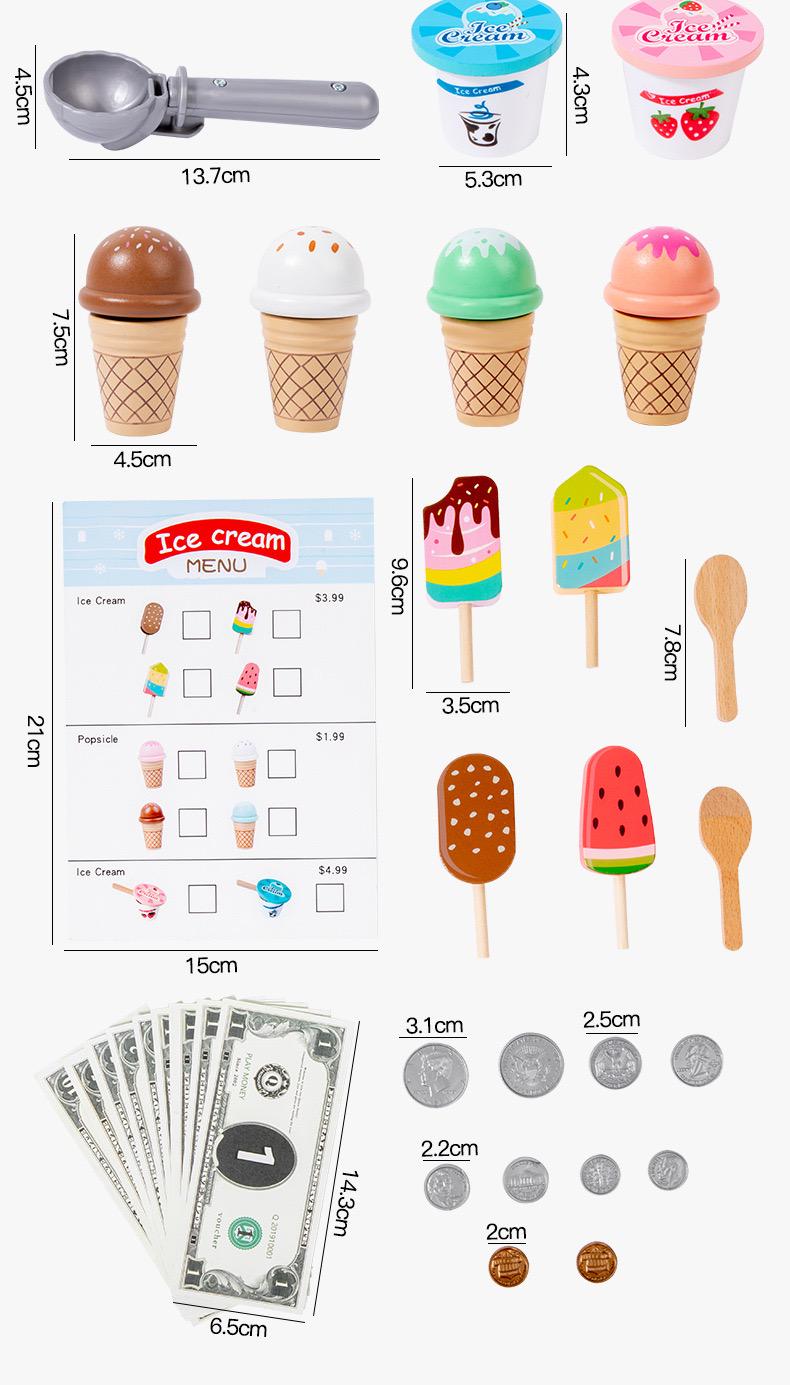 Дитячий ігровий набір Ice Cream Counter Морозиво дерев'яний (131) - фото 10 Дитячий ігровий набір Ice Cream Counter Морозиво дерев'яний (131) - фото 10