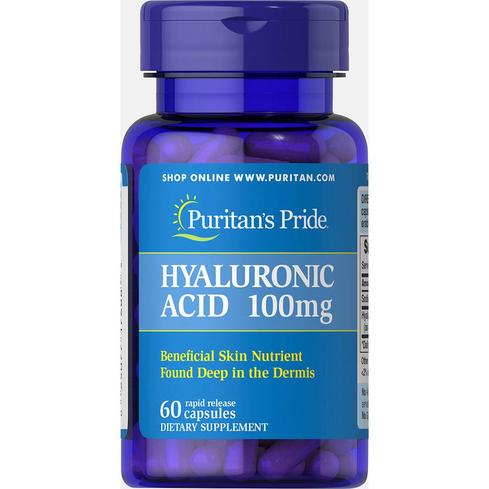 Натуральная добавка Hyaluronic Acid 100 mg 60 caps (100-77-9774361-20)
