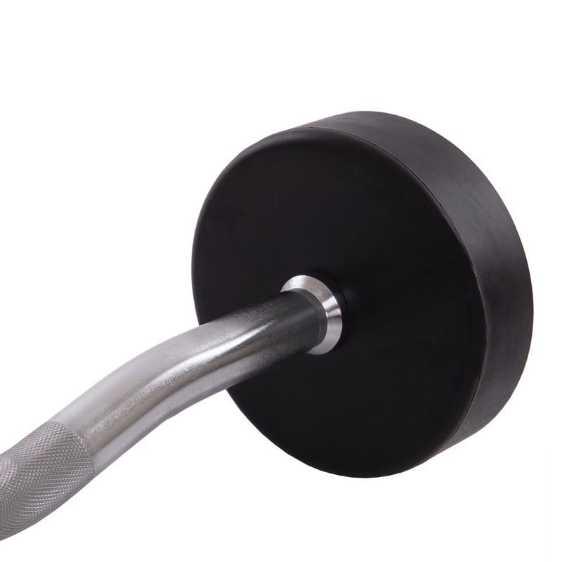 Штанга фиксированная обрезиненная Zelart Rubber Coated Barbell TA-2687-20 95 см 20 кг (DR002561) - фото 4