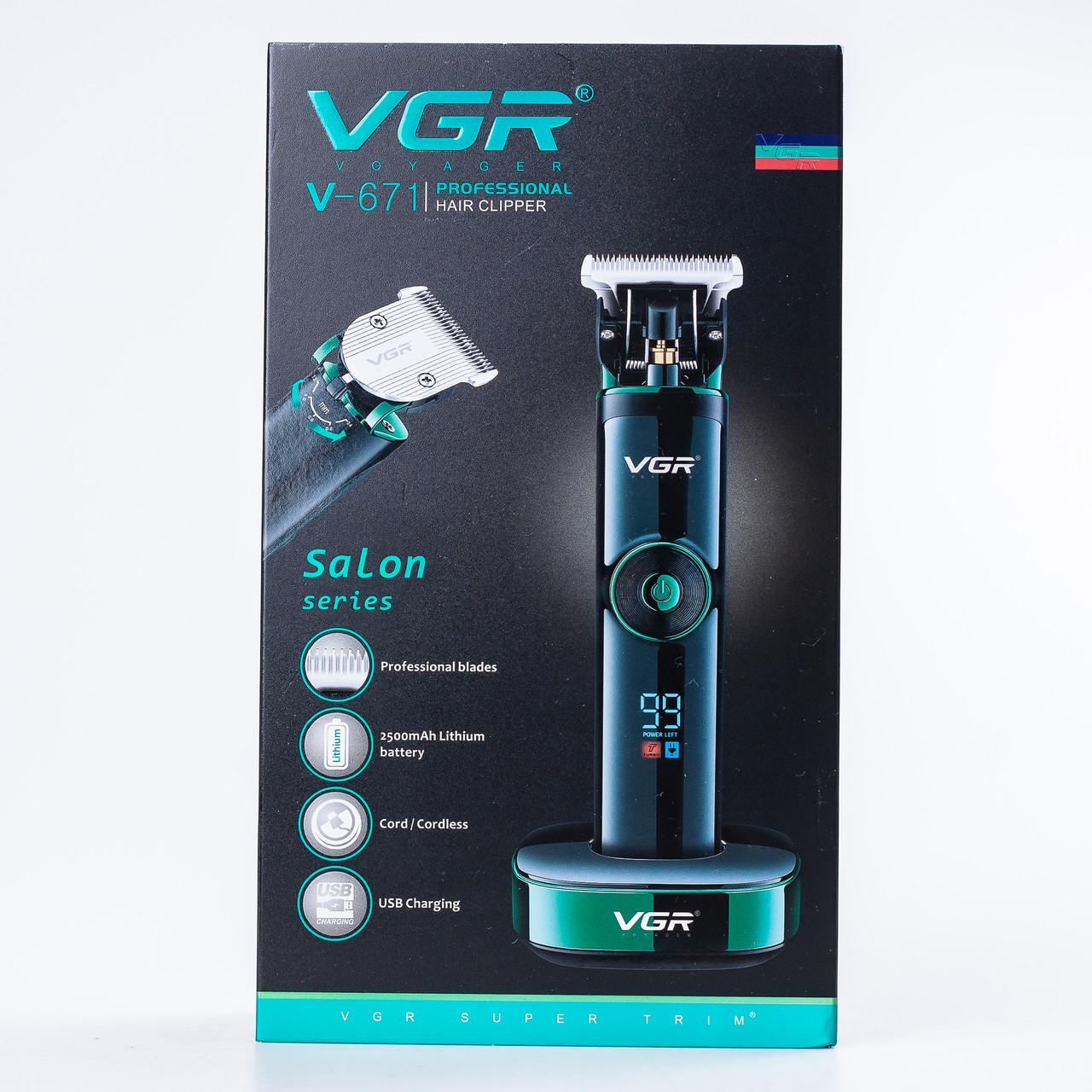 Машинка для стрижки VGR V-671 з насадками (3842) - фото 25 Машинка для стрижки VGR V-671 з насадками (3842) - фото 25