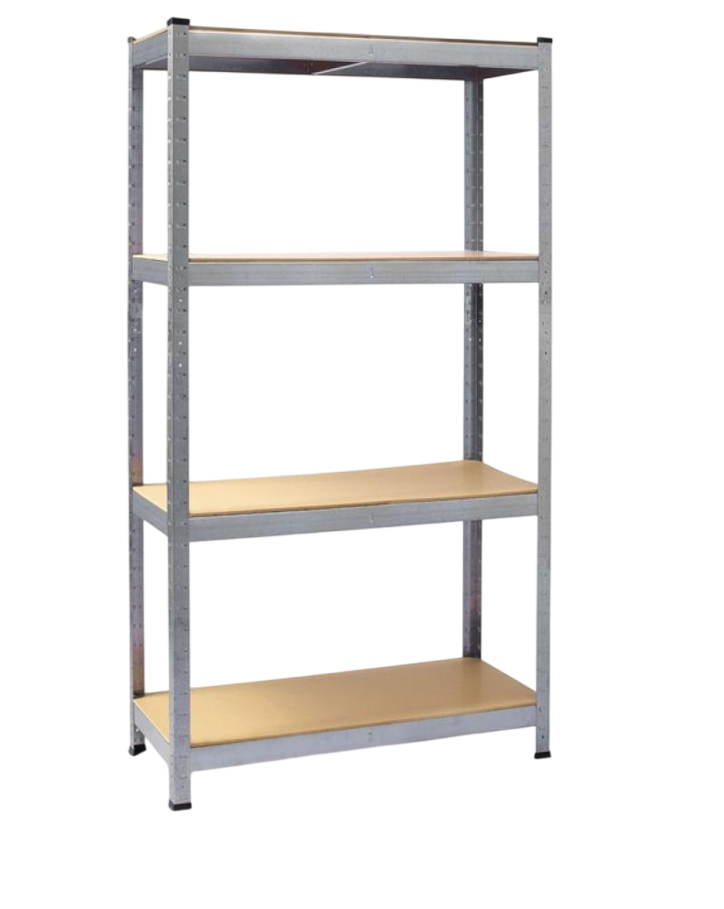 Стеллаж для хранения Siker G9040 металлический на 4 полки 180x90x40 см Хром (147-76-42401070)