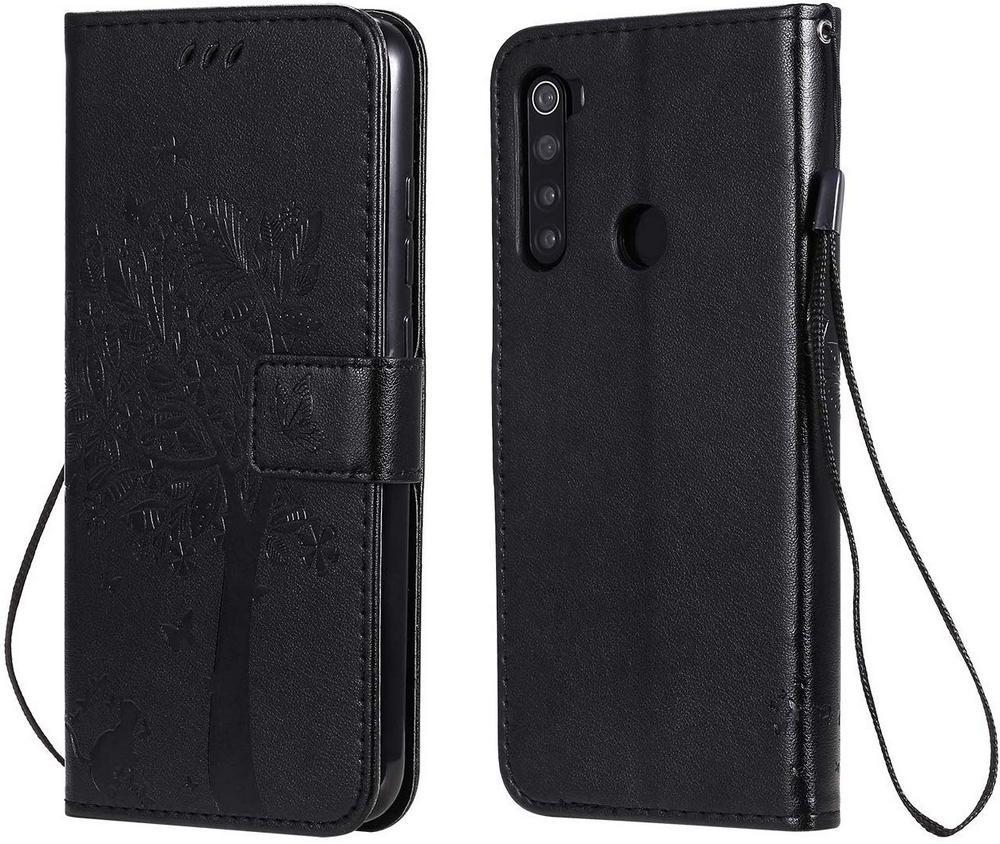 Чехол для Xiaomi Redmi Note 8T (рисунок кот и дерево) Black (10159-2B)