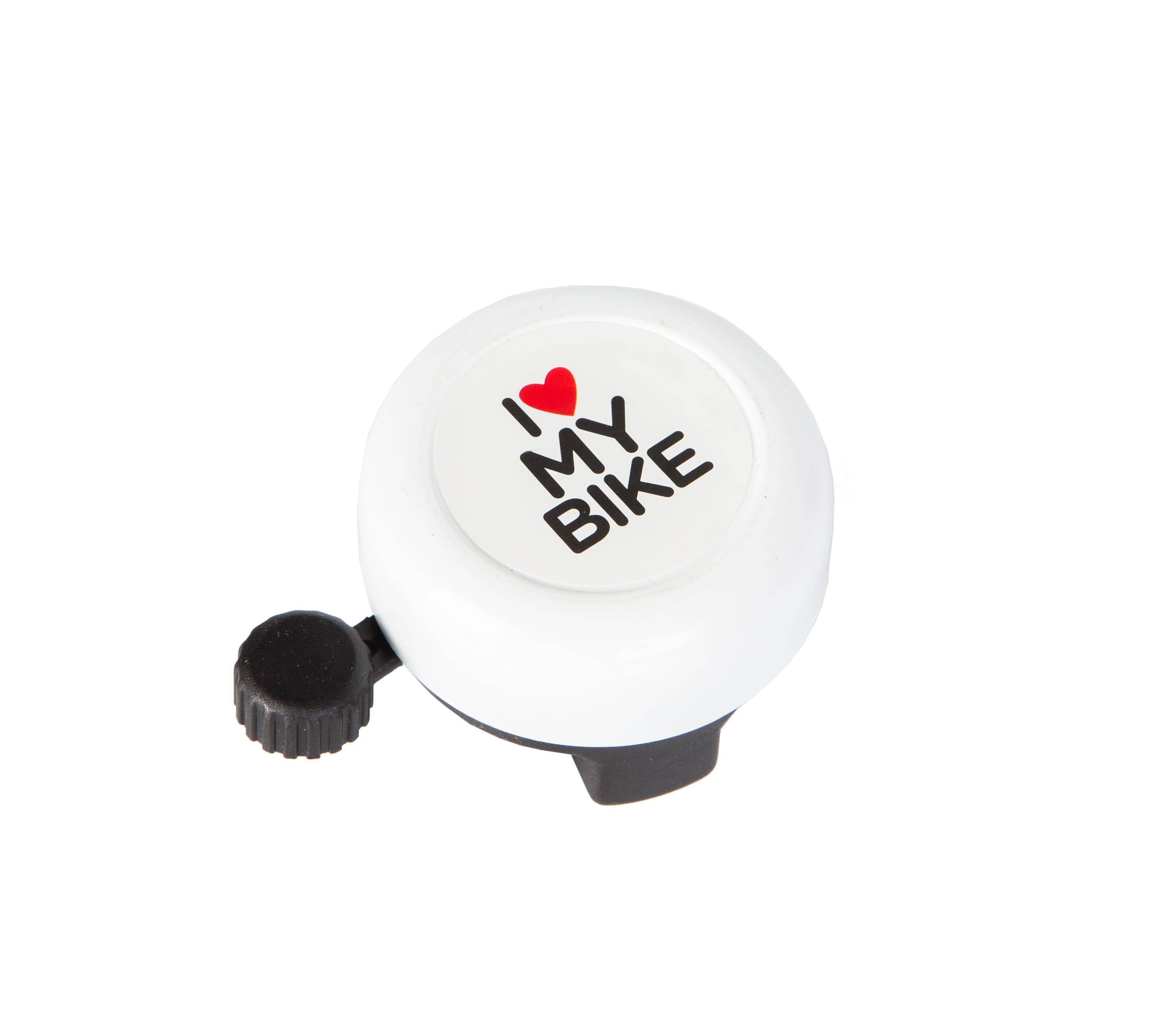 Дзвінок Green Cycle GBL-251 I love my bike сталевий Білий