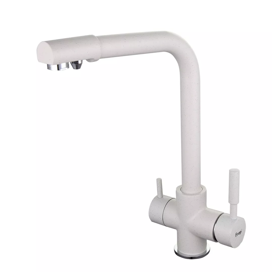 Змішувач для кухні Frap F4352-8 на 2 води Білий