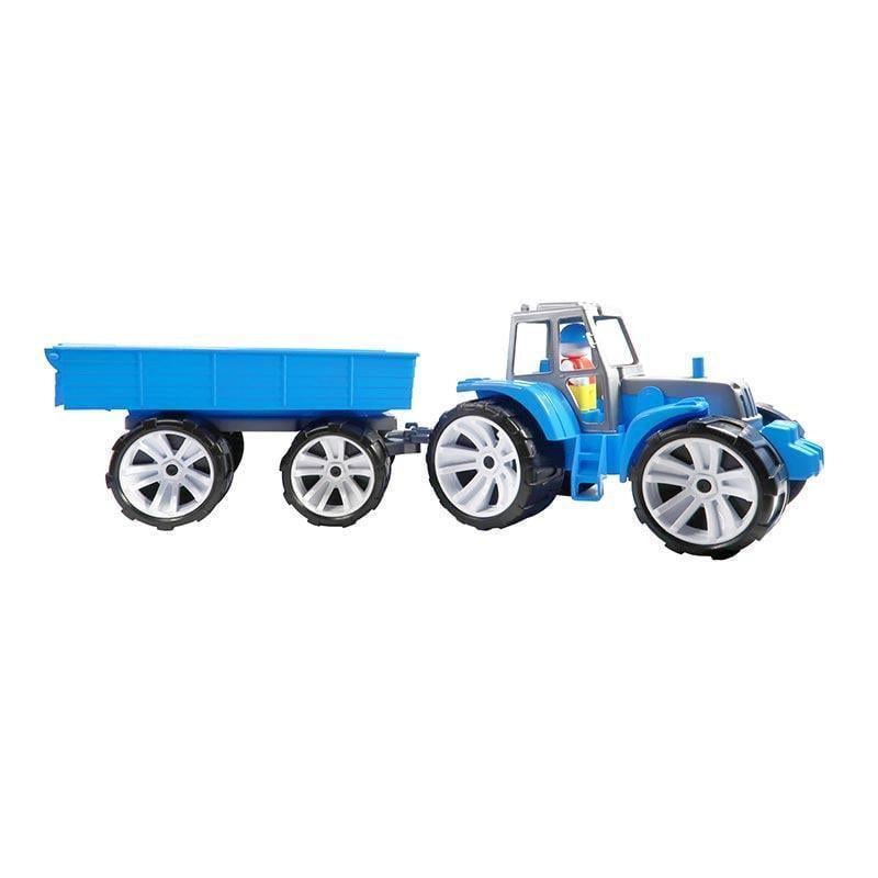 Трактор BAMS 3 007/9 с прицепом Grey/Blue (2743122177)