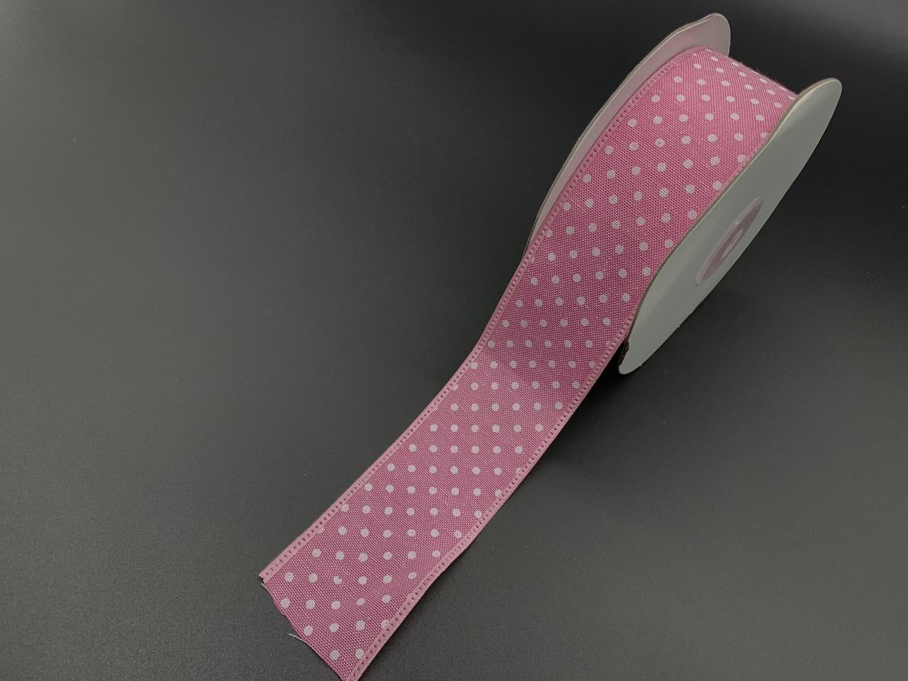 Стрічка декоративна в горошок 4 см 20 м Рожевий (858600651) Стрічка декоративна в горошок 4 см 20 м Рожевий (858600651)