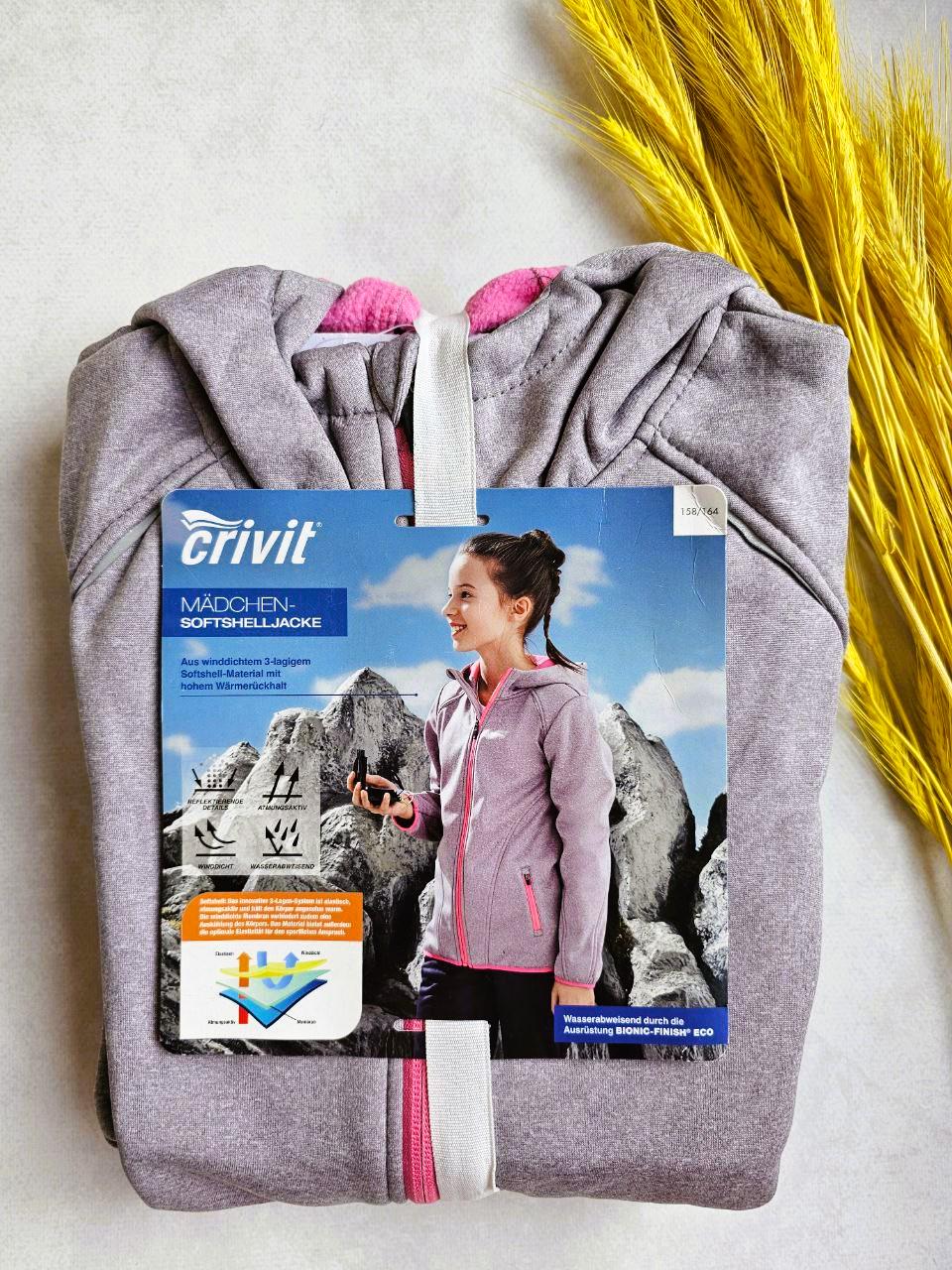 Куртка-софтшел на флисе Crivit для девочки 158-164 см (20410310)