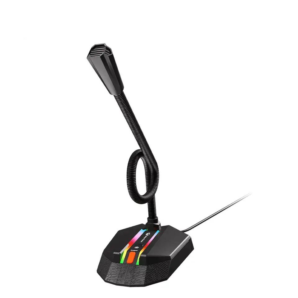 Микрофон игровой Meetion MT-MC15 RGB USB на гибкой шейке Black (26209457)