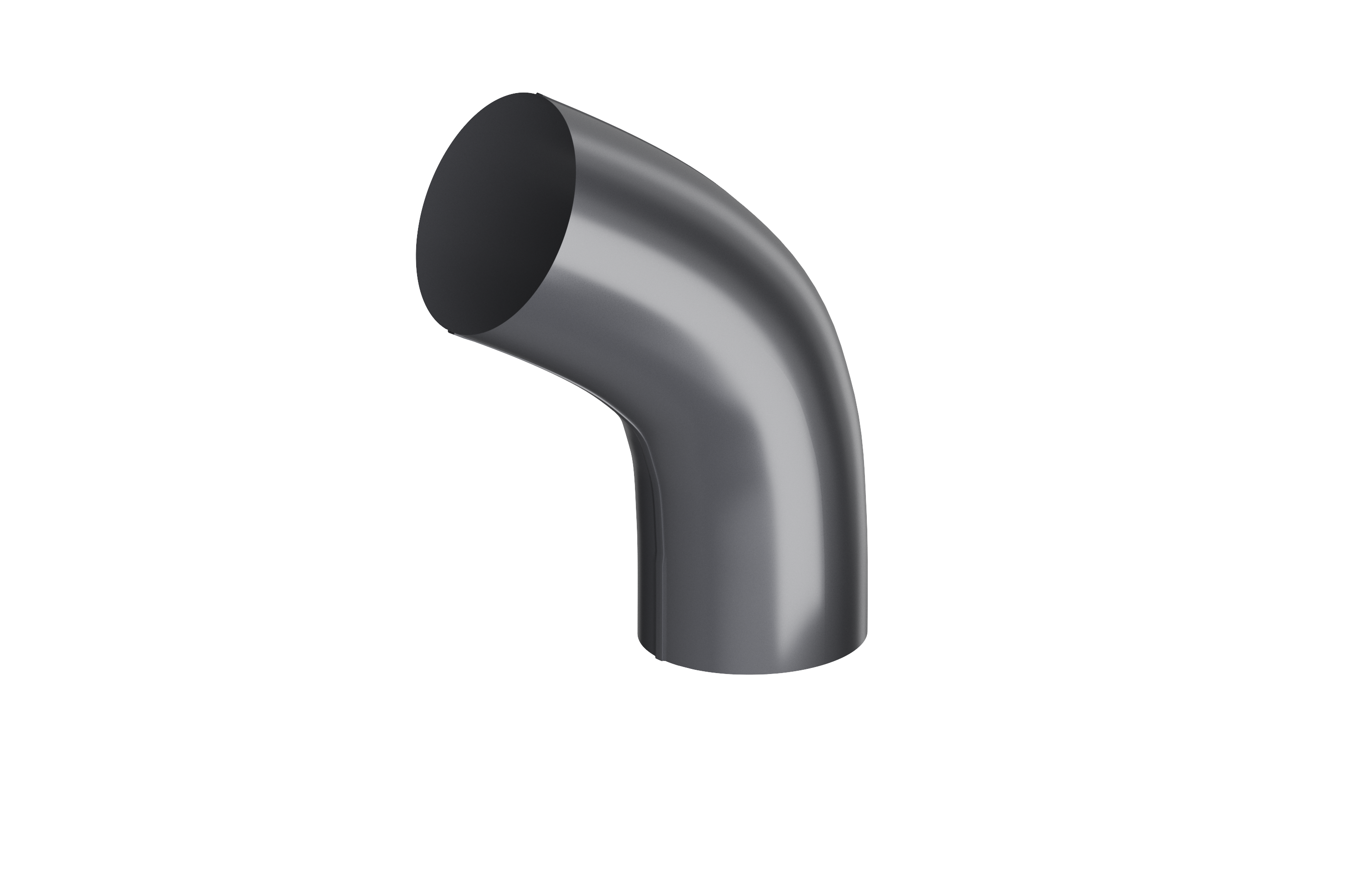 Колено водосточной трубы Forostina 87 мм RAL 7024 Антрацит (vo-24925/21)