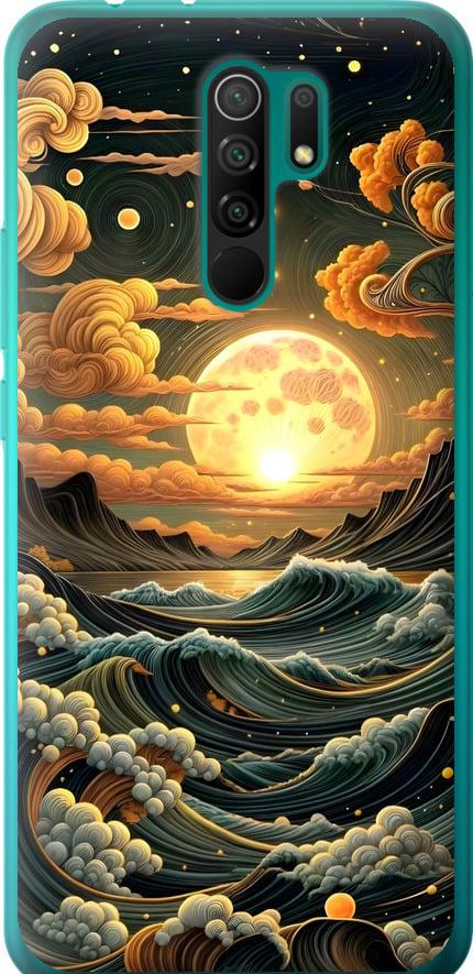 Чехол на Xiaomi Redmi 9 Арт волны (6332t-2019-42517) Чехол на Xiaomi Redmi 9 Арт волны (6332t-2019-42517)