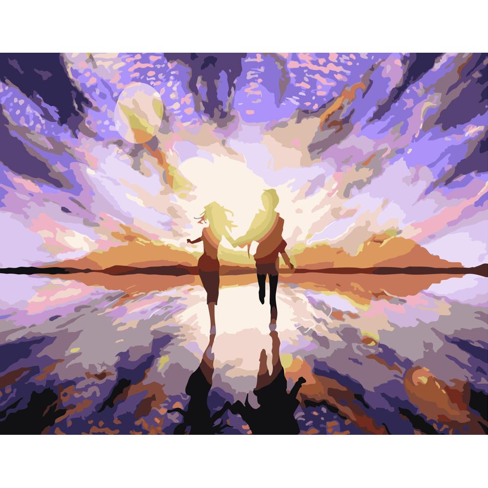 Картина по номерам Strateg Премиум Вдохновение любовью 40x50 см (GS402)