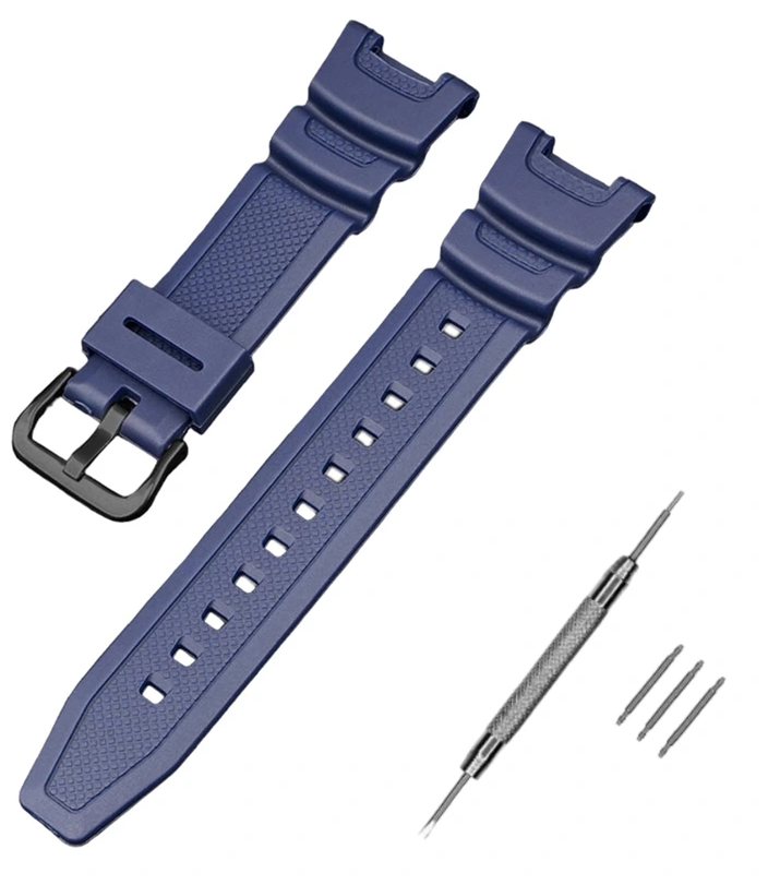 Ремінець для Casio SGW-100 Dark Blue BK (4023)