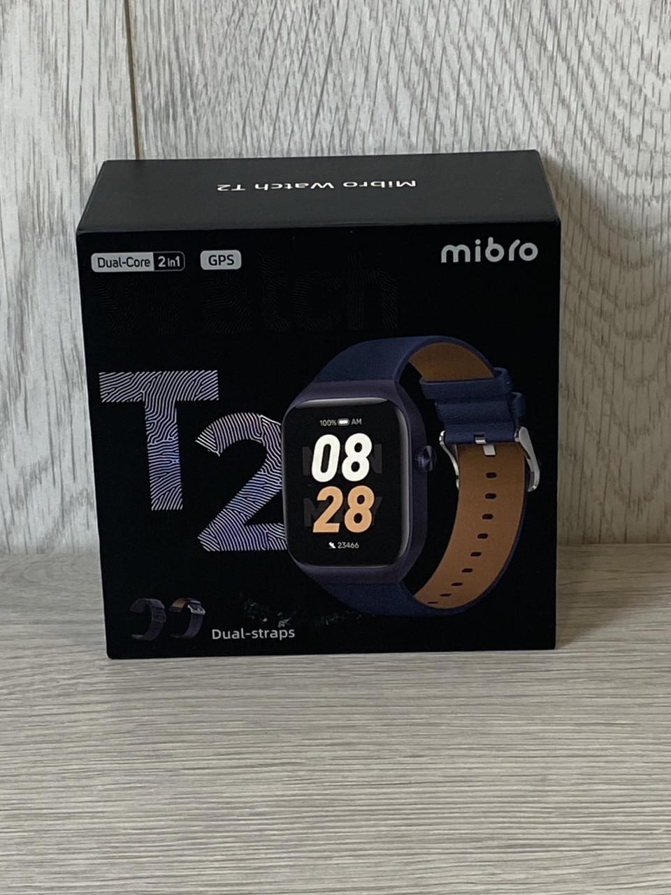 Смарт-годинник Mibro Watch T2 Dark XPAW012 AMOLED 1,75” GPS 105 режимів SpO₂ Bluetooth дзвінки Blue - фото 5