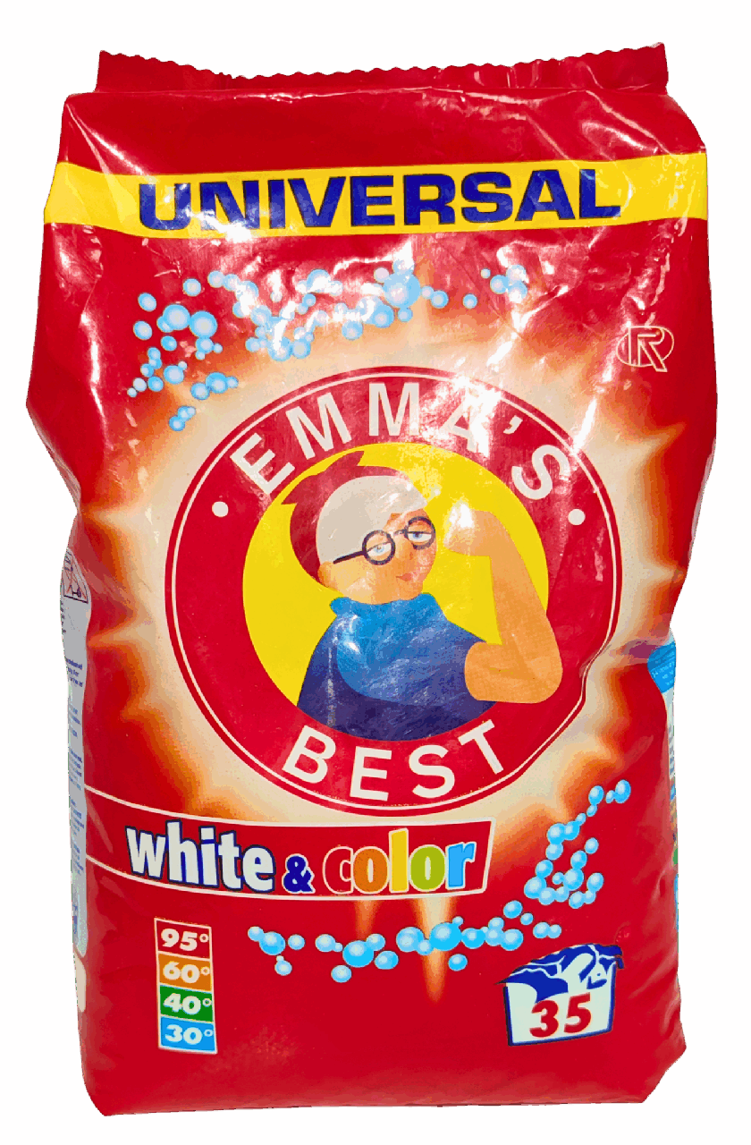 Стиральный порошок Emma's Best Universal для белых и цветных вещей 1,925 кг 35 стирок (35579092)