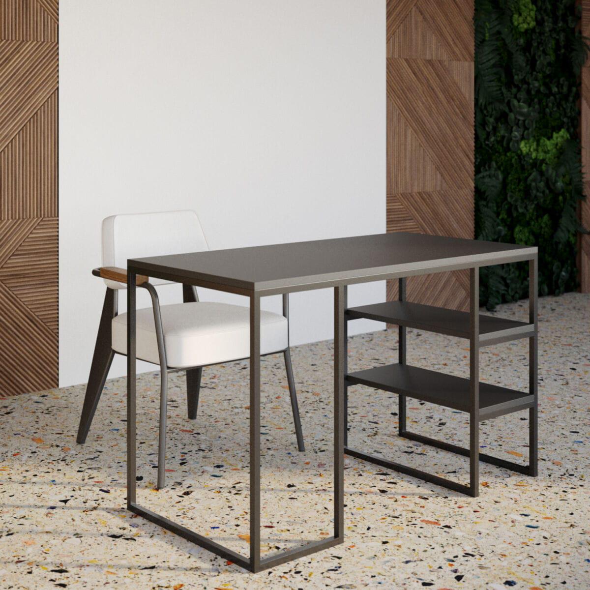 Комп'ютерний стіл у стилі Лофт StepLoft каркас металевий (Comp-table-106)