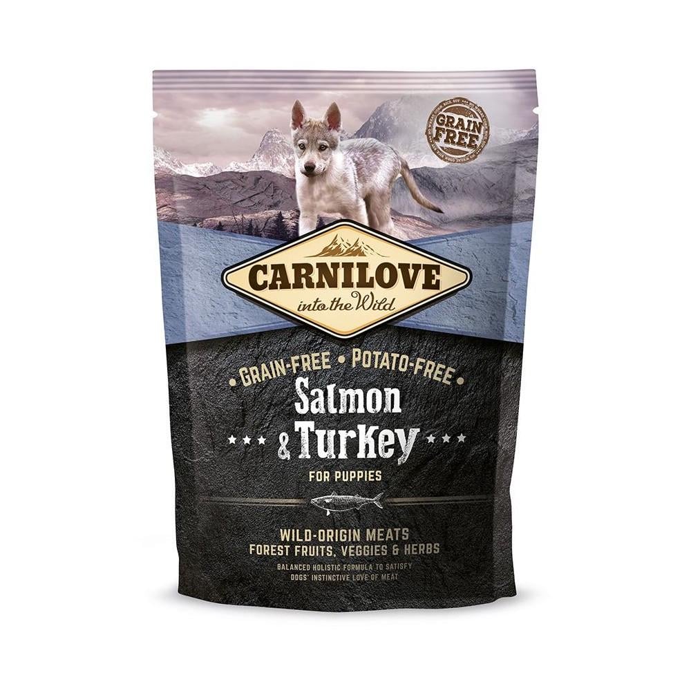 Корм сухой Carnilove Puppy Salmon and Turkey для щенков всех пород с лососем и индейкой 1,5 кг (8595602508839)