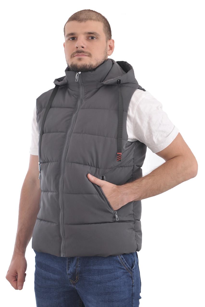 Жилет чоловічий Bopaike 23-889 Сірий (23-889_28_54) - фото 3 Жилет чоловічий Bopaike 23-889 Сірий (23-889_28_54) - фото 3