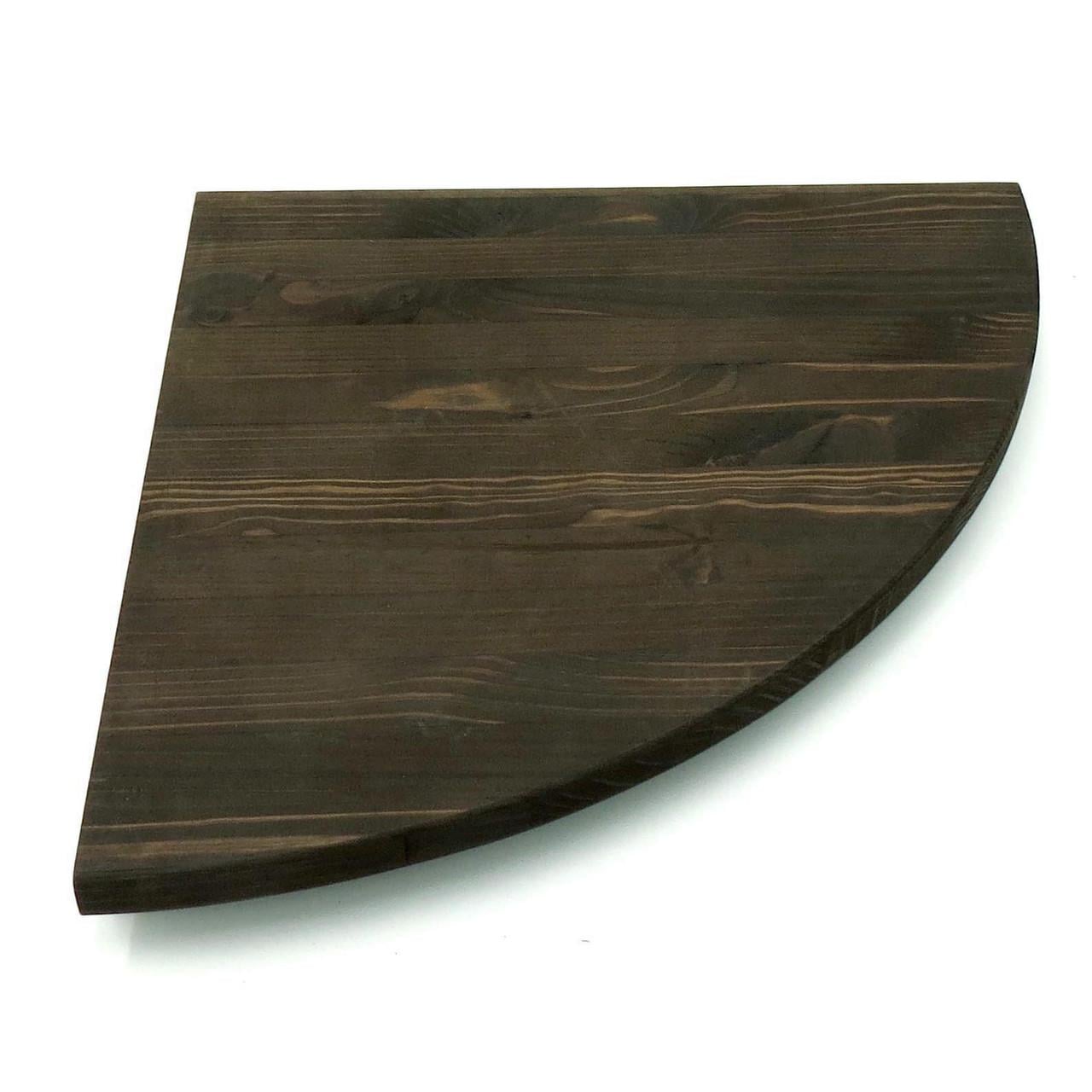 Полка настенная угловая из дерева Кабарет 22 Мокко (УНП-220910)