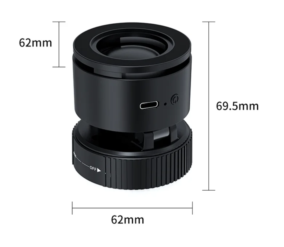 Магнітний автотримач з bluetooth колонкою для сматрфонів Fast Holder Pro 10 на присосці FH-10187 Black (784780698) - фото 3