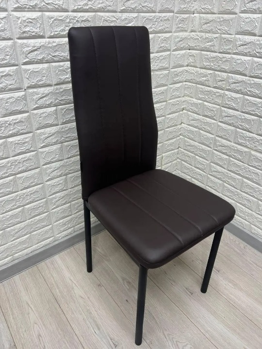 Кухонний стілець Комфорт Люкс м'який 40х40х98 см Чорний (28373781)