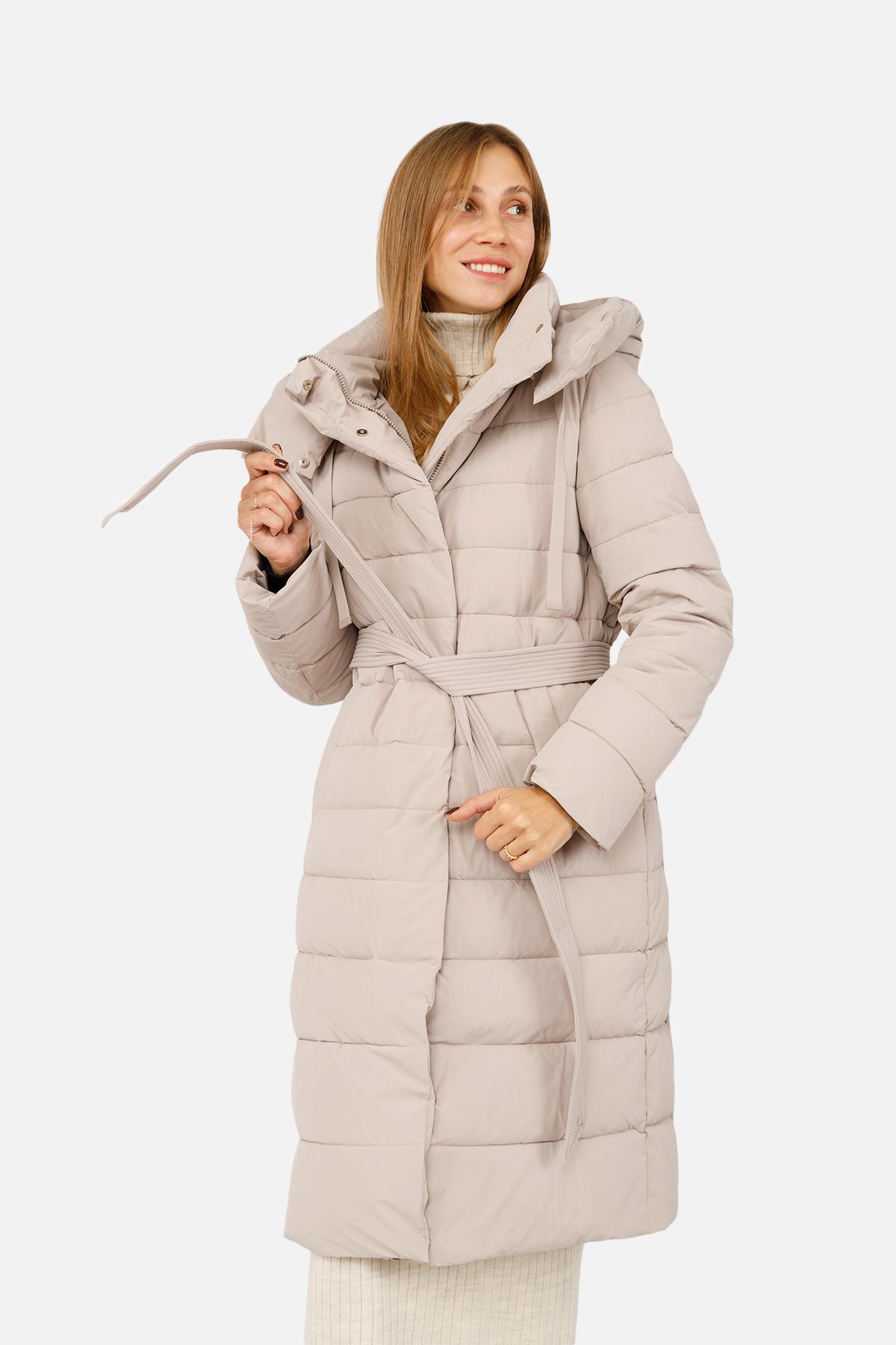 Куртка женская ЦБ-00256268 р. 42 Бежевый (28422144) - фото 4 Куртка женская ЦБ-00256268 р. 42 Бежевый (28422144) - фото 4