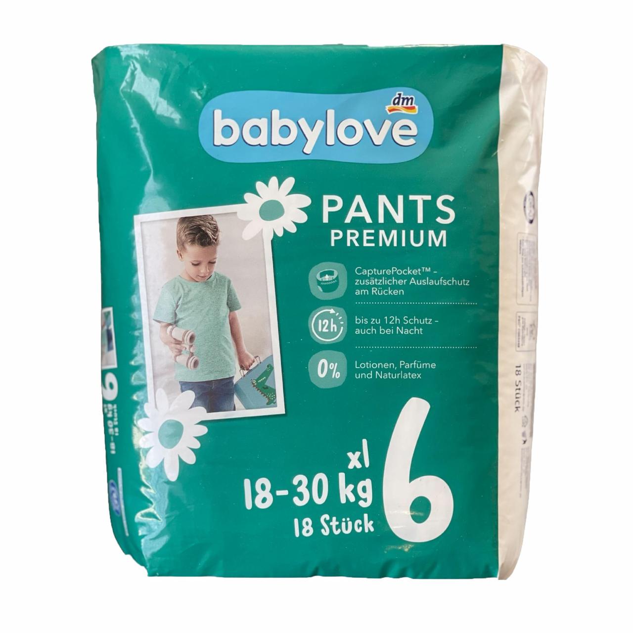 Підгузки-трусики Babylove Premium 6 XXL 18-30 кг 18 шт.