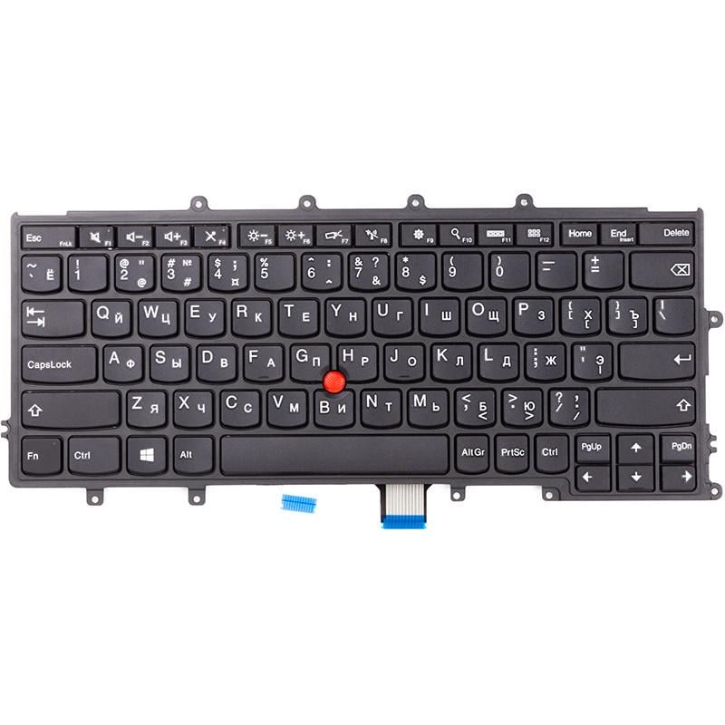 Клавіатура Power для ноутбука Lenovo Thinkpad X230s X240 чoрний фрейм Чoрний Клавіатура Power для ноутбука Lenovo Thinkpad X230s X240 чoрний фрейм Чoрний