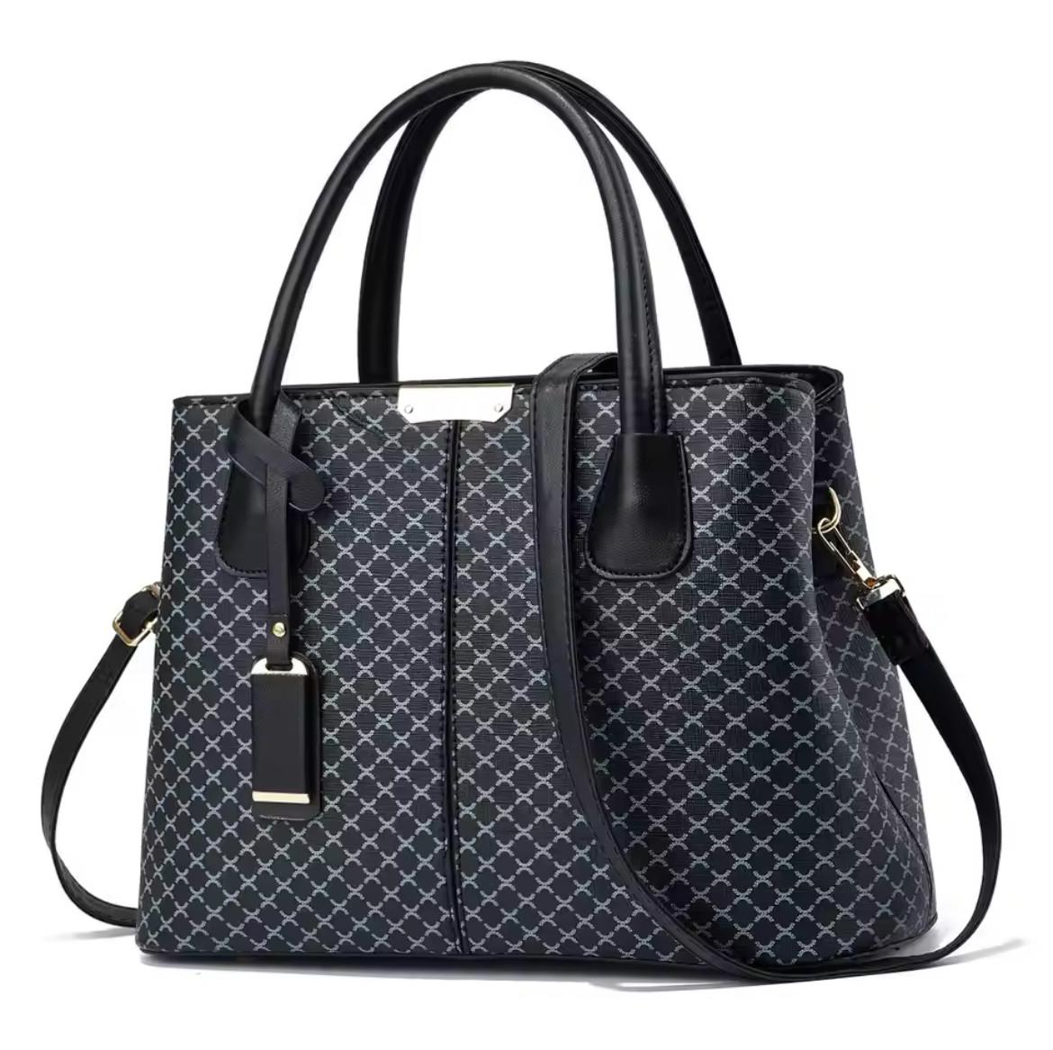 Сумка женская классическая для города в клетку Black Сумка женская классическая для города в клетку Black