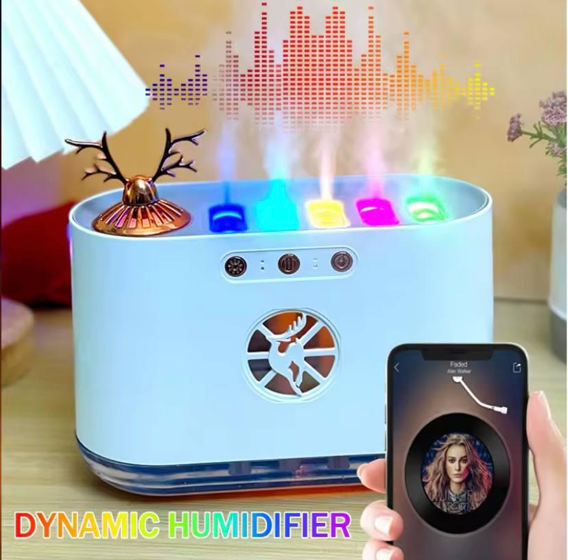Зволожувач повітря ультразвуковий Aroma Humidifie з RGB-підсвічуванням синхронізація з музикою 700 мл (23748705) - фото 5 Зволожувач повітря ультразвуковий Aroma Humidifie з RGB-підсвічуванням синхронізація з музикою 700 мл (23748705) - фото 5